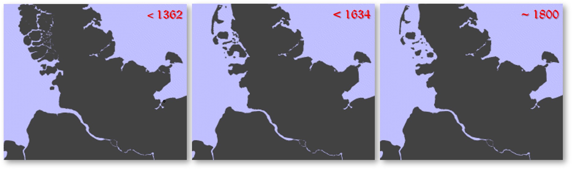 Changes in the German North Sea coast